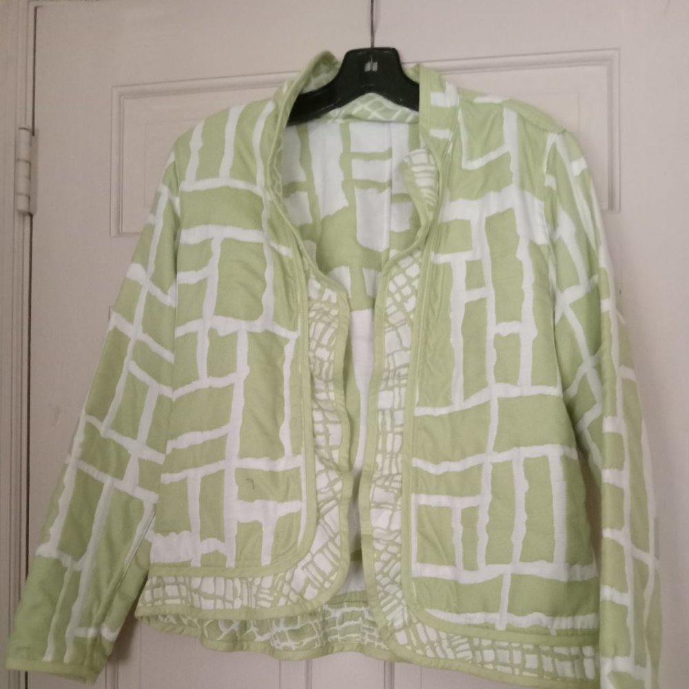 Trimdin Designer Reversible Jacket Lime Green And… - image 1